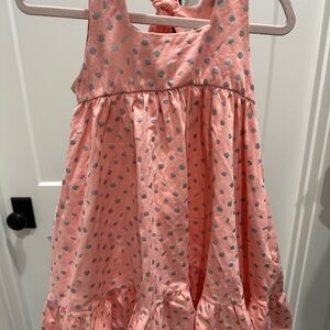Pink Polka Dot Kids Dress